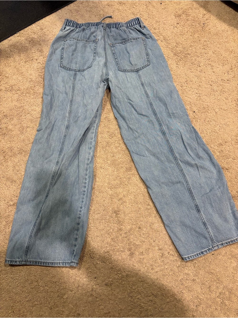 Universal Thread Light Blue Wide-Leg Drawstring Jeans - Picture 5 of 6